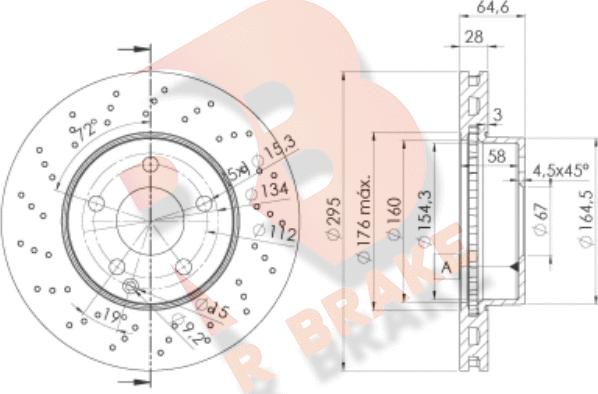 R Brake 78RBD26473 - Discofreno autozon.pro