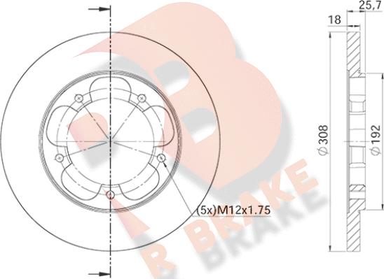 R Brake 78RBD26546 - Discofreno autozon.pro