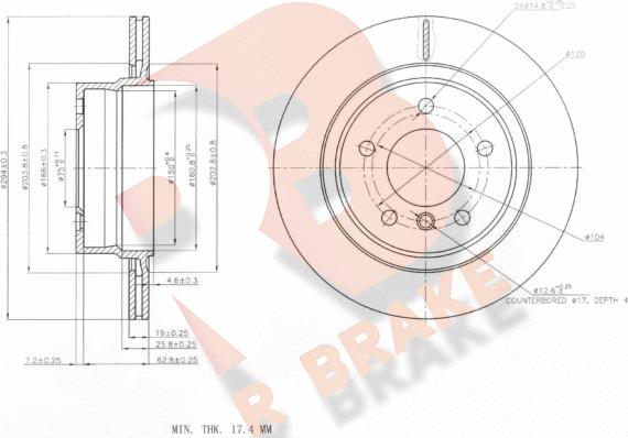 R Brake 78RBD26087 - Discofreno autozon.pro