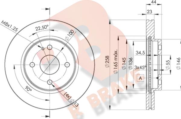 R Brake 78RBD26036 - Discofreno autozon.pro