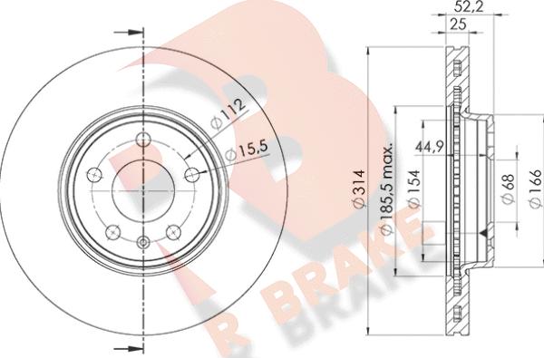 R Brake 78RBD26077 - Discofreno autozon.pro