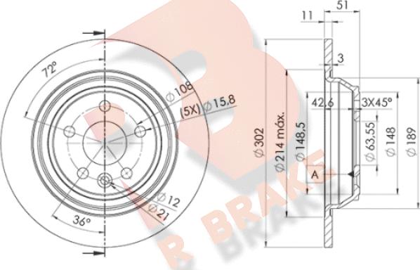 R Brake 78RBD26769 - Discofreno autozon.pro