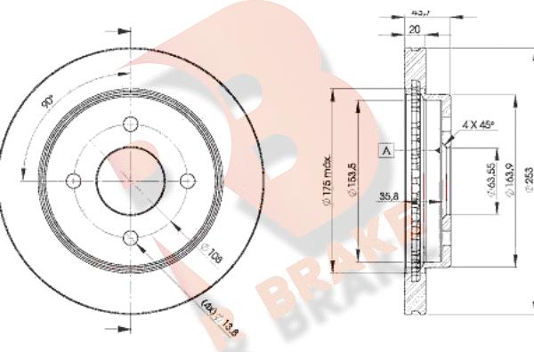 R Brake 78RBD26786 - Discofreno autozon.pro