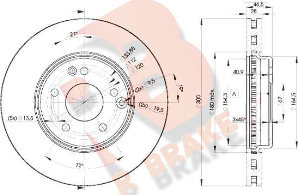 R Brake 78RBD20411 - Discofreno autozon.pro