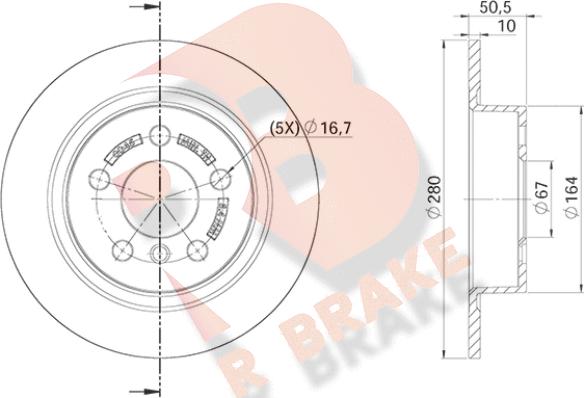 R Brake 78RBD20045 - Discofreno autozon.pro