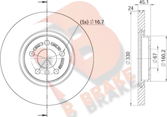 R Brake 78RBD20043 - Discofreno autozon.pro