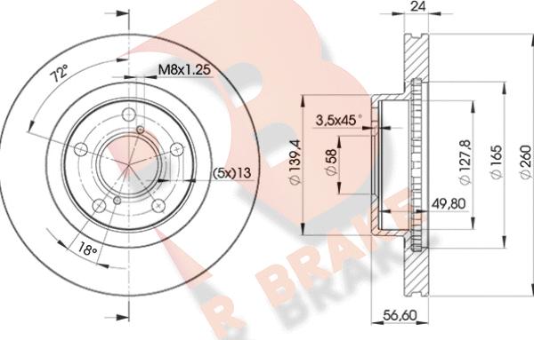 R Brake 78RBD20031 - Discofreno autozon.pro