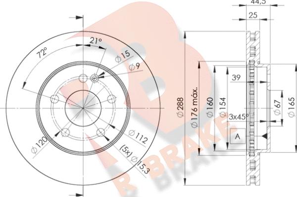 R Brake 78RBD20117 - Discofreno autozon.pro