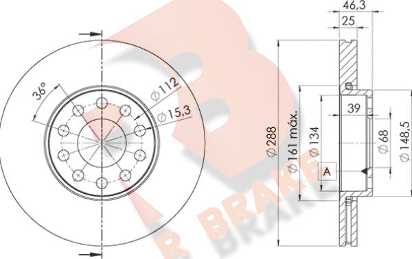 R Brake 78RBD21068 - Discofreno autozon.pro