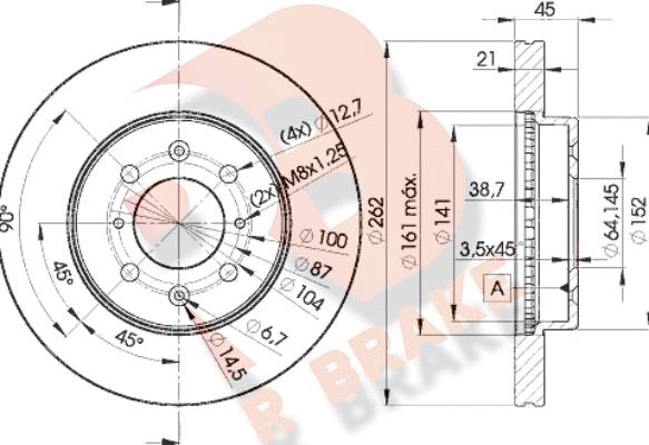 R Brake 78RBD21700 - Discofreno autozon.pro