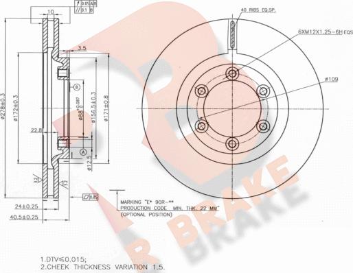 R Brake 78RBD28676 - Discofreno autozon.pro