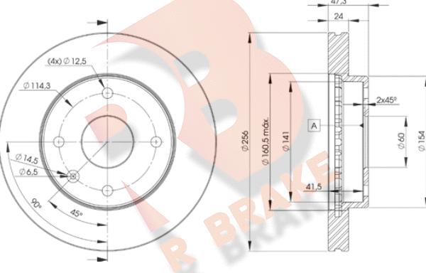 R Brake 78RBD28338 - Discofreno autozon.pro