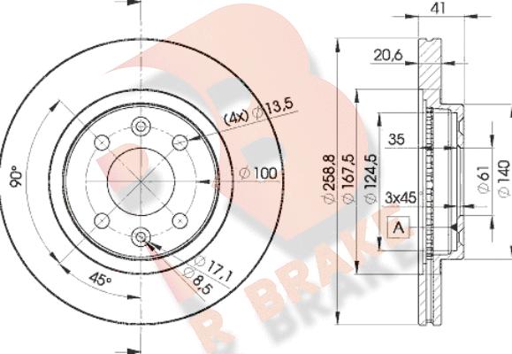 R Brake 78RBD23550 - Discofreno autozon.pro