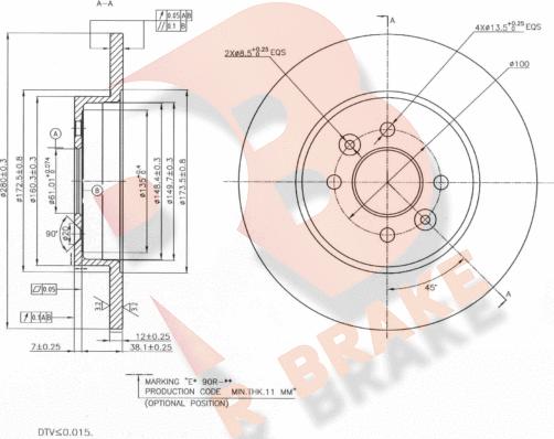 R Brake 78RBD23574 - Discofreno autozon.pro