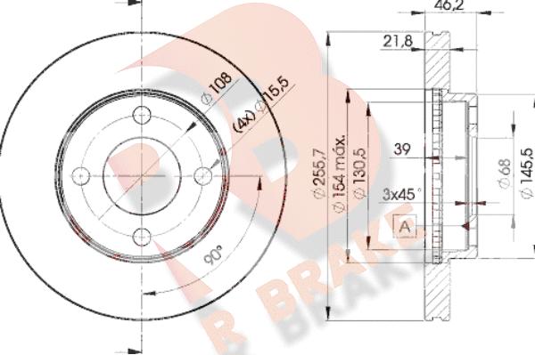 R Brake 78RBD23633 - Discofreno autozon.pro