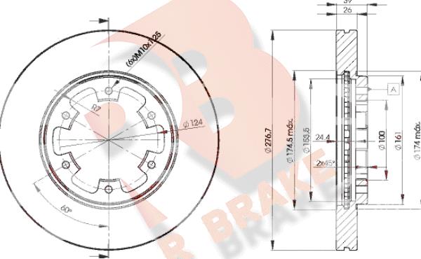 R Brake 78RBD23101 - Discofreno autozon.pro