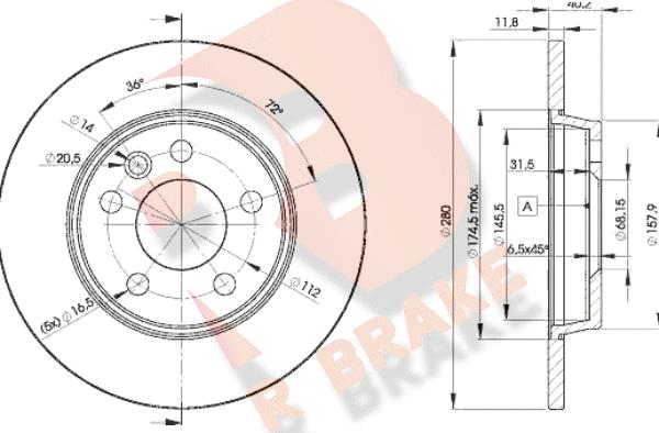 R Brake 78RBD23111 - Discofreno autozon.pro