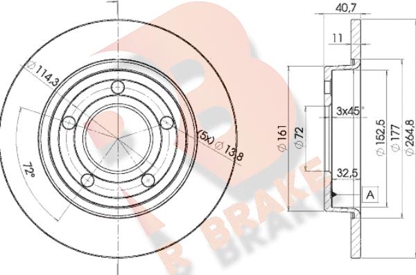 R Brake 78RBD23275 - Discofreno autozon.pro