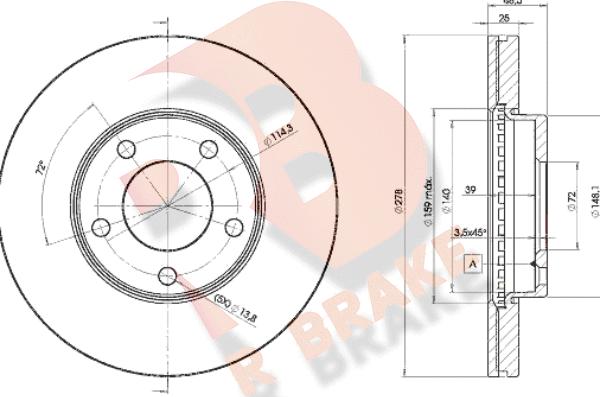 R Brake 78RBD23272 - Discofreno autozon.pro