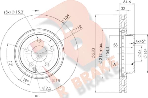 R Brake 78RBD22593 - Discofreno autozon.pro