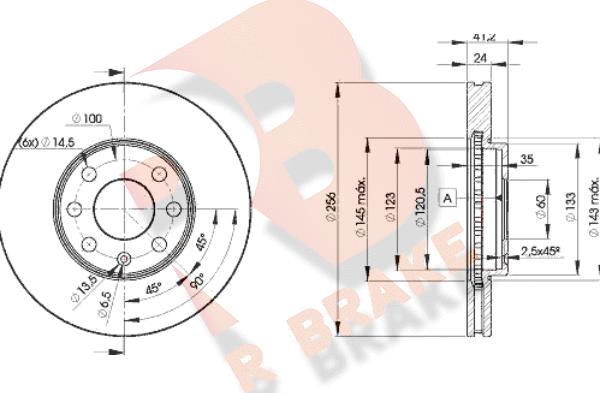 R Brake 78RBD27879 - Discofreno autozon.pro