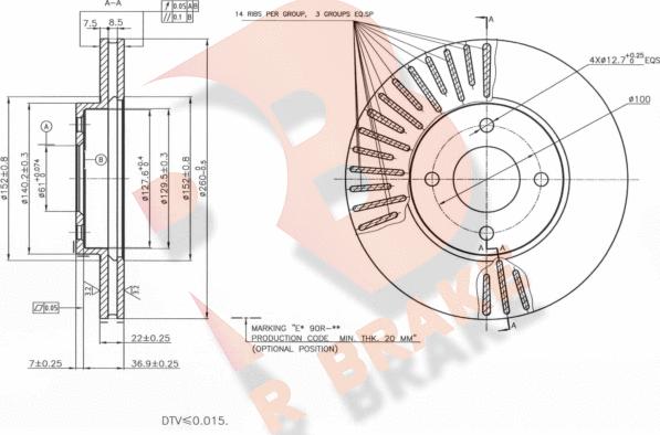 R Brake 78RBD27794 - Discofreno autozon.pro