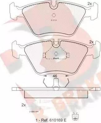 R Brake RB0992 - Kit pastiglie freno, Freno a disco autozon.pro