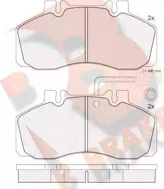 R Brake RB0903 - Kit pastiglie freno, Freno a disco autozon.pro