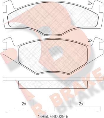 R Brake RB0459 - Kit pastiglie freno, Freno a disco autozon.pro