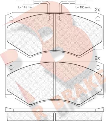 R Brake RB0563 - Kit pastiglie freno, Freno a disco autozon.pro