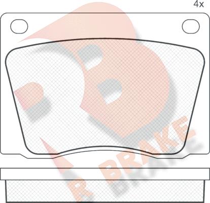 R Brake RB0009 - Kit pastiglie freno, Freno a disco autozon.pro