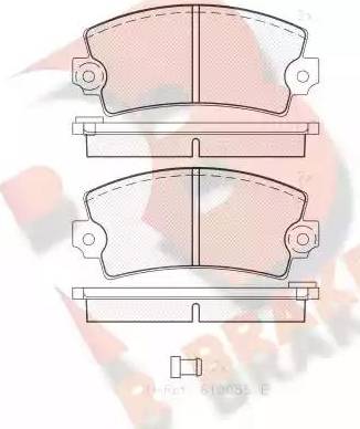 R Brake RB0102 - Kit pastiglie freno, Freno a disco autozon.pro