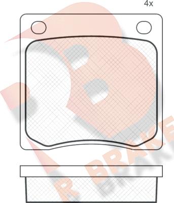 R Brake RB0113 - Kit pastiglie freno, Freno a disco autozon.pro