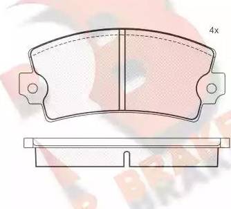 R Brake RB0139 - Kit pastiglie freno, Freno a disco autozon.pro