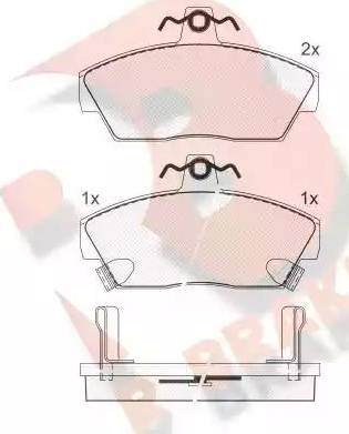 R Brake RB0859 - Kit pastiglie freno, Freno a disco autozon.pro