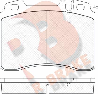 R Brake RB0861-200 - Kit pastiglie freno, Freno a disco autozon.pro