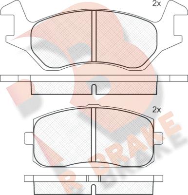 R Brake RB0294 - Kit pastiglie freno, Freno a disco autozon.pro