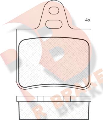 R Brake RB0292 - Kit pastiglie freno, Freno a disco autozon.pro