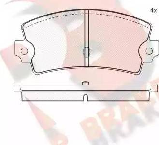 DON BDB551 - Kit pastiglie freno, Freno a disco autozon.pro