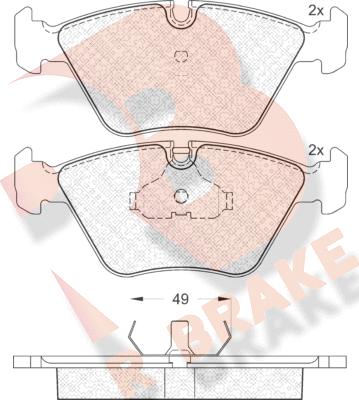 R Brake RB0773 - Kit pastiglie freno, Freno a disco autozon.pro