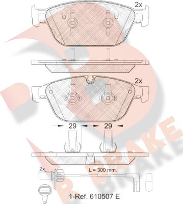 R Brake RB1994 - Kit pastiglie freno, Freno a disco autozon.pro