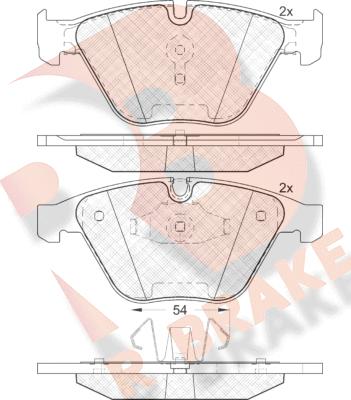 R Brake RB1940 - Kit pastiglie freno, Freno a disco autozon.pro