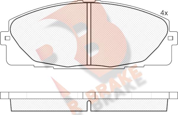 R Brake RB1931 - Kit pastiglie freno, Freno a disco autozon.pro