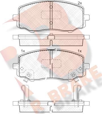 R Brake RB1937 - Kit pastiglie freno, Freno a disco autozon.pro