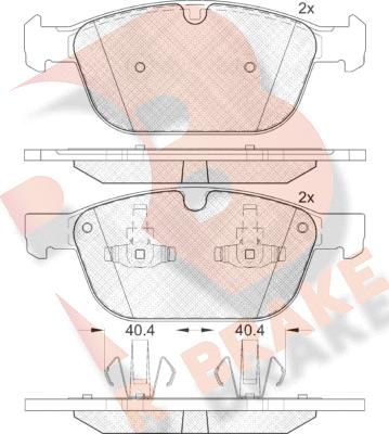 R Brake RB1920 - Kit pastiglie freno, Freno a disco autozon.pro