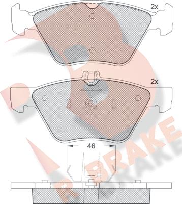 R Brake RB1159-396 - Kit pastiglie freno, Freno a disco autozon.pro