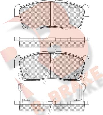 R Brake RB1833-203 - Kit pastiglie freno, Freno a disco autozon.pro