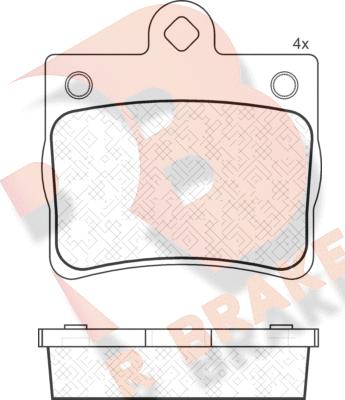 R Brake RB1310 - Kit pastiglie freno, Freno a disco autozon.pro