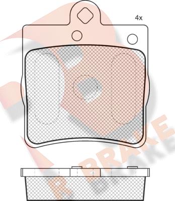 R Brake RB1311-396 - Kit pastiglie freno, Freno a disco autozon.pro