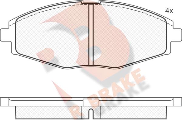 R Brake RB1262 - Kit pastiglie freno, Freno a disco autozon.pro